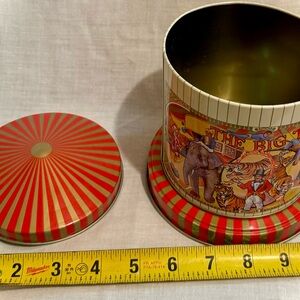 Vintage Circus Tin Container
